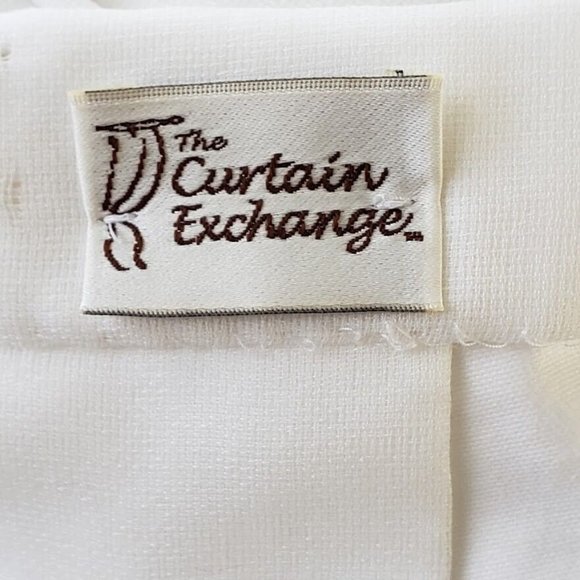 The Curtain Exchange Custom Luxury Drapes 84W 107L Linen & Silk White Euro Pleat - Picture 8 of 9